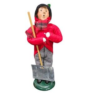 Byers Choice The Carolers 1995 Young Boy Holding Snow Shovel 26/100 Collectibles